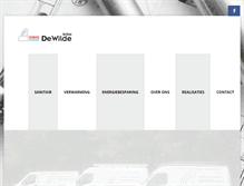 Tablet Screenshot of dewilde-bvba.be